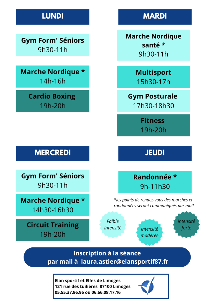 planning activités juillet