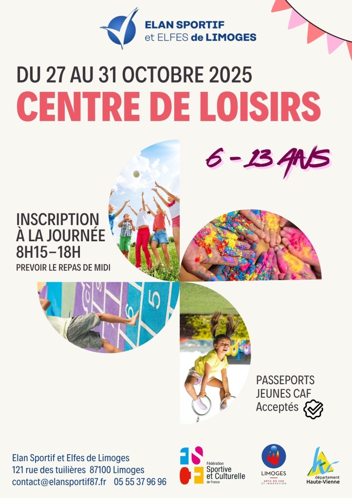 Affiche centre de loisirs